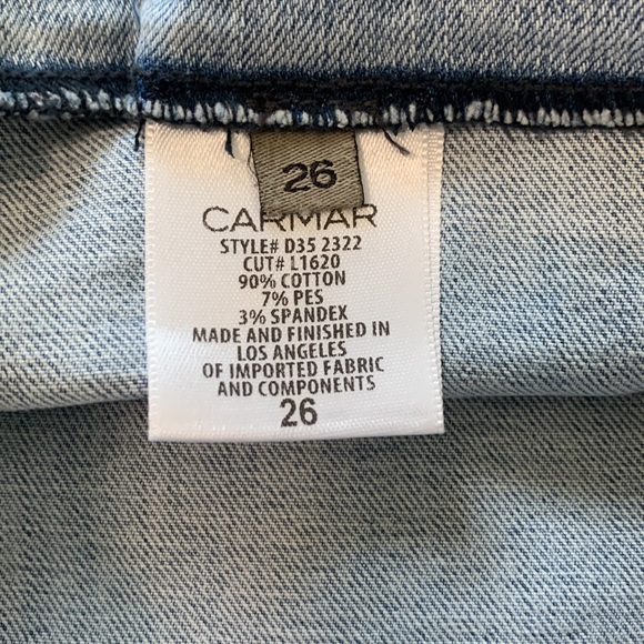 CARMAR Denim Mini Zipper Skirt - Picture 7 of 8